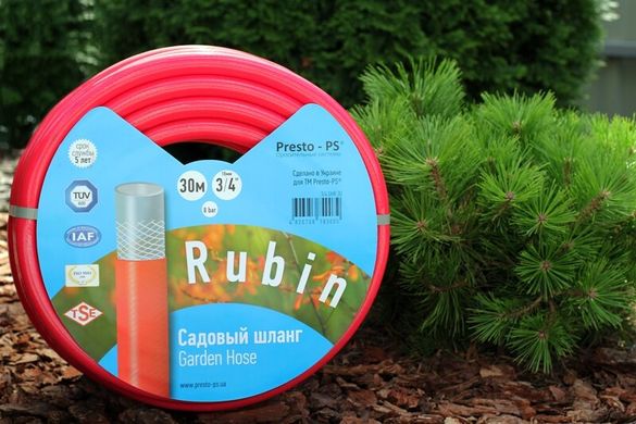 Шланг поливочный Presto-PS садовый Rubin диаметр 3/4 дюйма, длина 30 м (3/4 GHR 30)